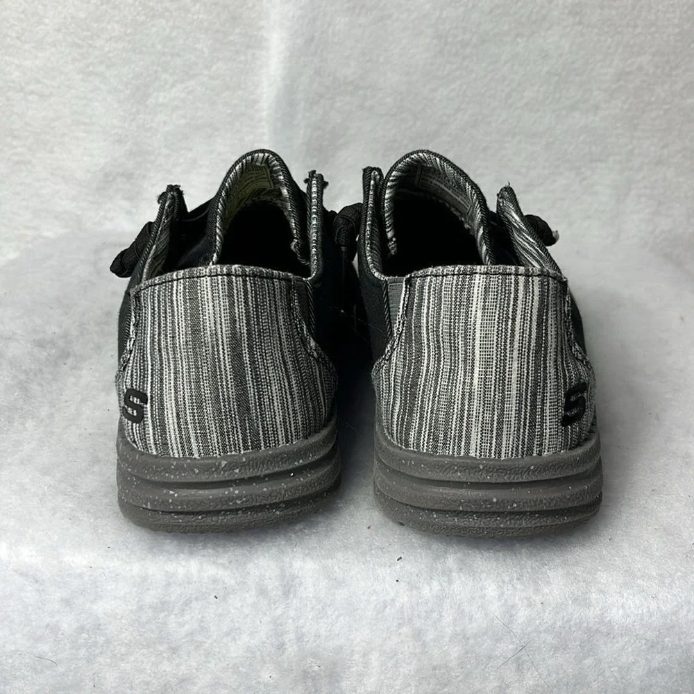 Skechers Mens Slip On Relaxed Fit Melson Chad Sneaker Size 8‎ Grey Memory Foam